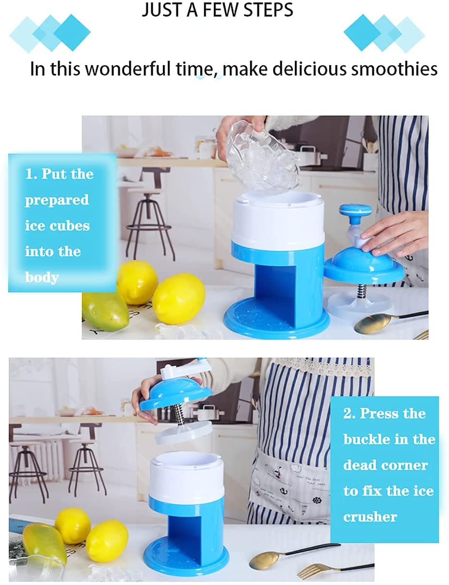 Amazon.com: Manual Ice Crusher Machine, Ice Shaver, Ice Slushie